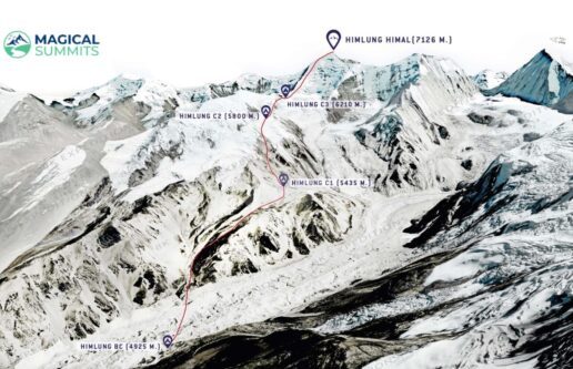 Himlung Himal Expedition Map